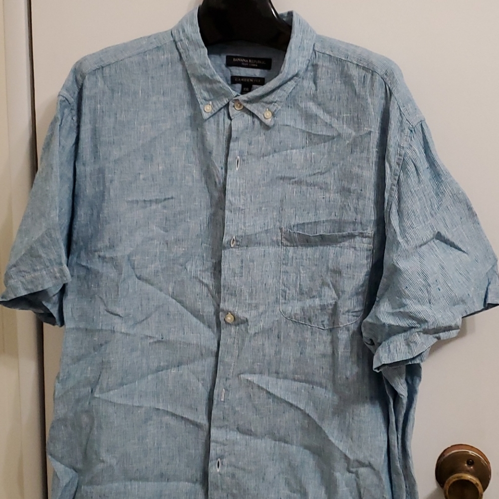 MENS XXL Banana Republic Linen Shirt